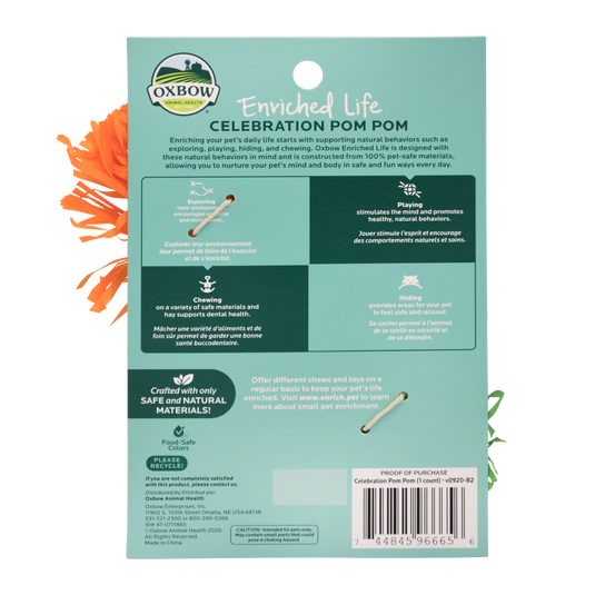 Oxbow Enriched Life Celebration Pom Pom