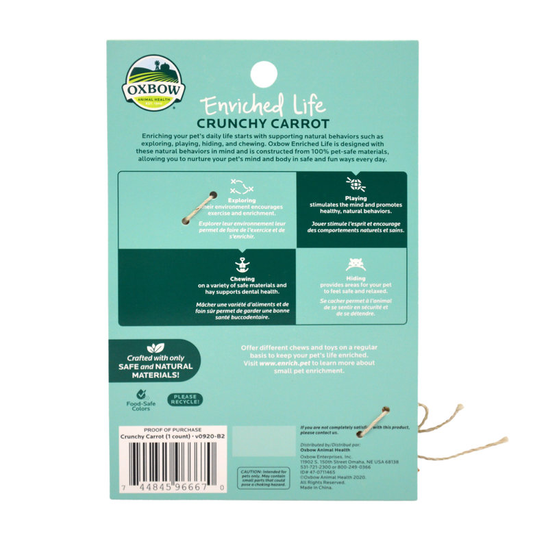 Oxbow Enriched Life Crunchy Carrot
