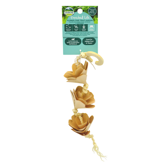 Oxbow Enriched Life Flower Cone Treat Hanger