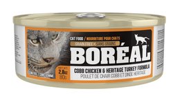 BORÉAL Cobb Chicken and Heritage Turkey Formula Cat Food 🍁