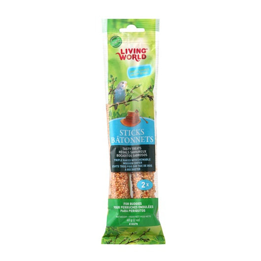Hagen Living World Budgie Sticks - Honey Flavour (2 Pack / 5 Pack) - Exotic Wings and Pet Things