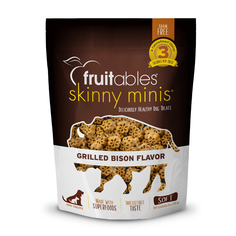 Fruitables Skinny Minis Grilled Bison Dog Treat 5 oz
