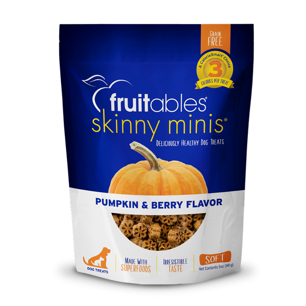Fruitables Skinny Minis Pumpkin & Berry Dog Treat 5oz