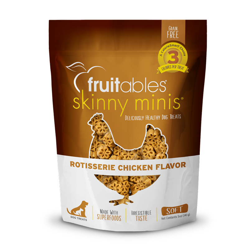 Fruitables Skinny Minis Rotisserie Chicken Dog Treat 5oz
