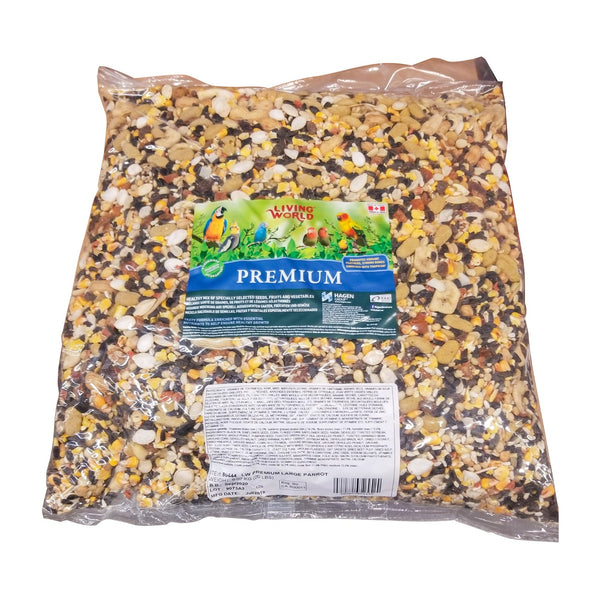Living World Premium Seed Mix Large Parrot 20 lb - Discontinued when out of Stock
