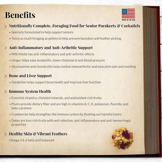 Lafeber's Senior Blend Nutri-Berries Parakeet/Cockatiel