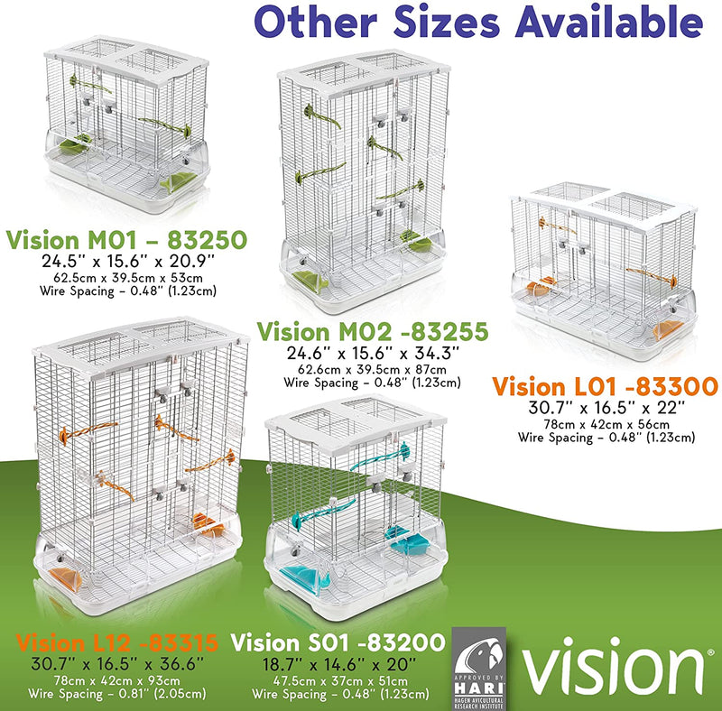 Hagen Vision Bird Cage Medium - Single M01 / Double M02