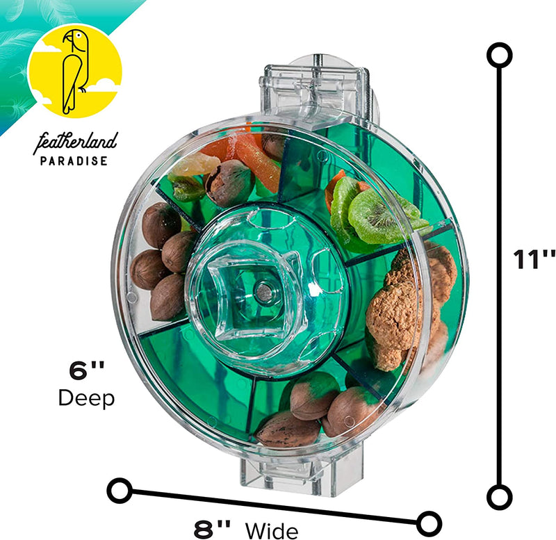 Load image into Gallery viewer, Featherland Paradise Foraging Wheel 2.0 Parrot Foraging Toy LG-XL
