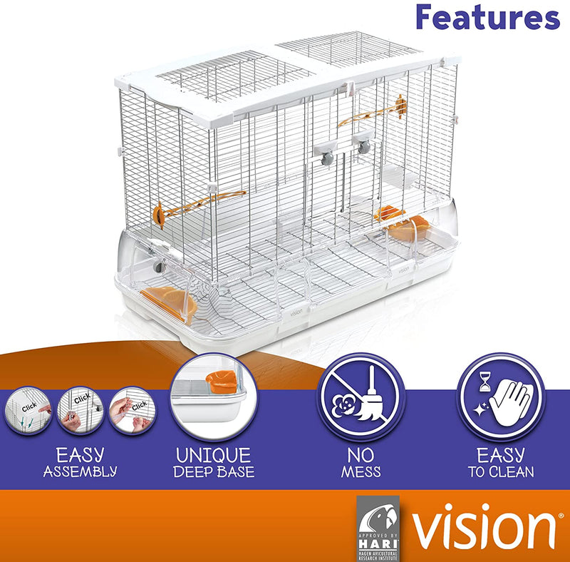Hagen Vision Bird Cage Large - Single L01 / Double L02
