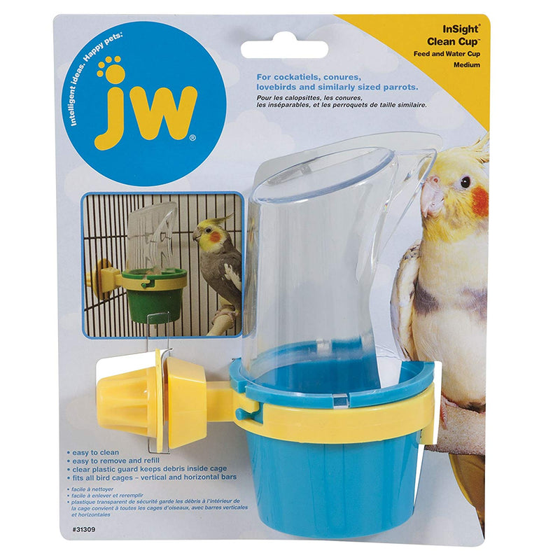 JW Pet Inight Clean Up Feed and Water Cup (Multiple Sizes) - Exotic Wings and Pet Things