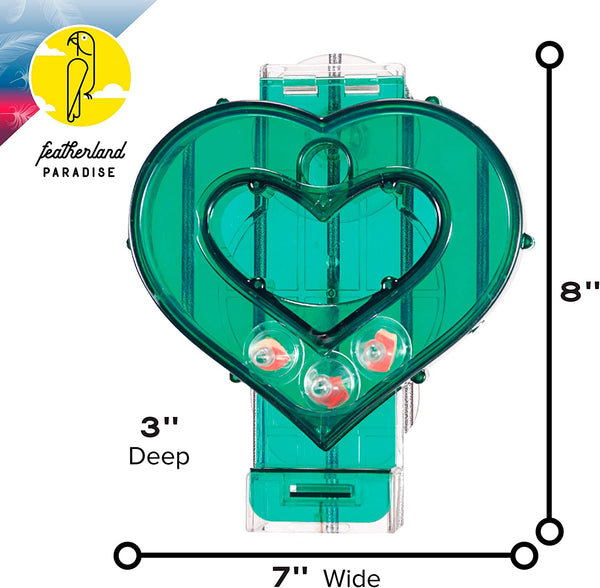 Featherland Paradise Mastermind Foraging Heart Large Parrot Foraging Toy