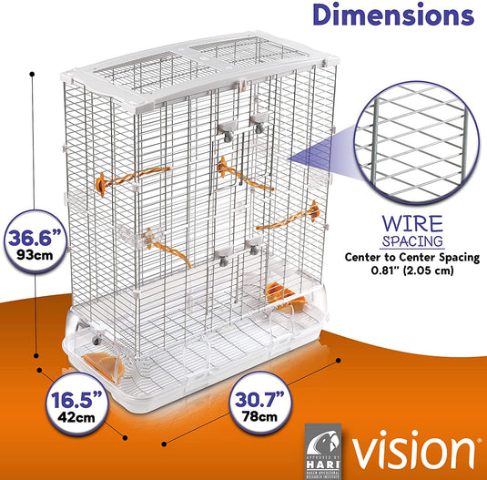 Hagen Vision Bird Cage Double Large - L12