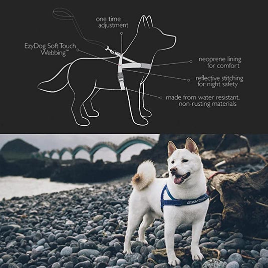 EzyDog Quick Fit Harness - Medium (16-26.5in)