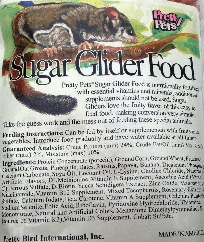 Pretty Pets Sugar Glider Food 12 oz