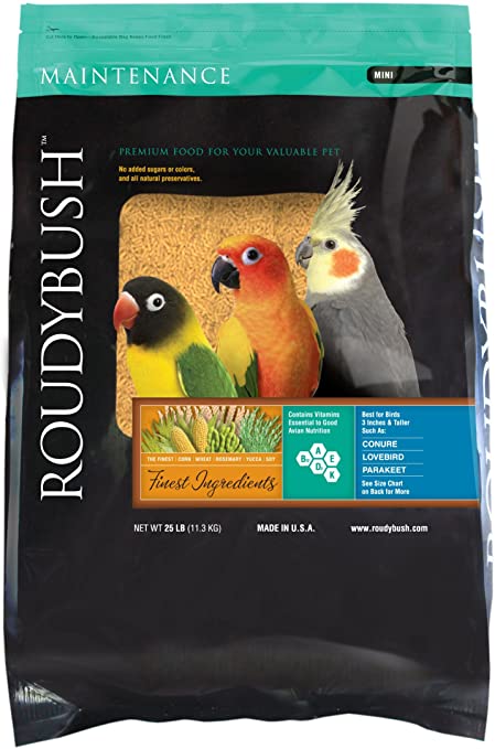 Roudybush Daily Maintenance Mini Pellet Cockatiel/Love Bird/Barred