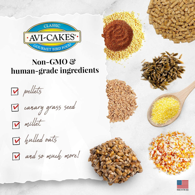 Lafeber's Classic Avi-Cakes for Parrots 12oz - Exotic Wings and Pet Things
