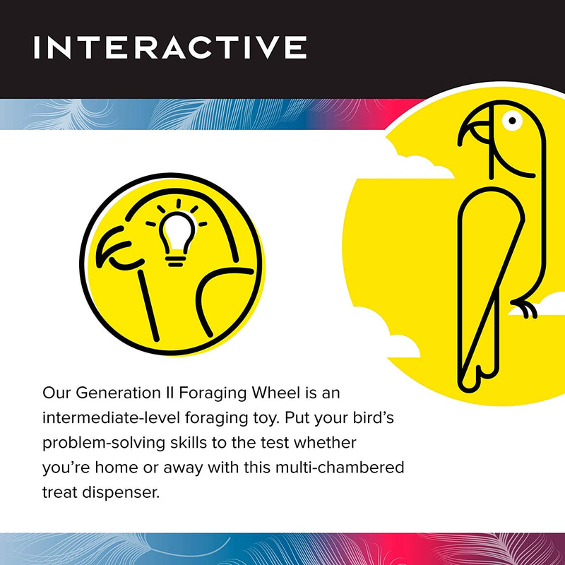 Load image into Gallery viewer, Featherland Paradise Foraging Wheel 2.0 Parrot Foraging Toy LG-XL
