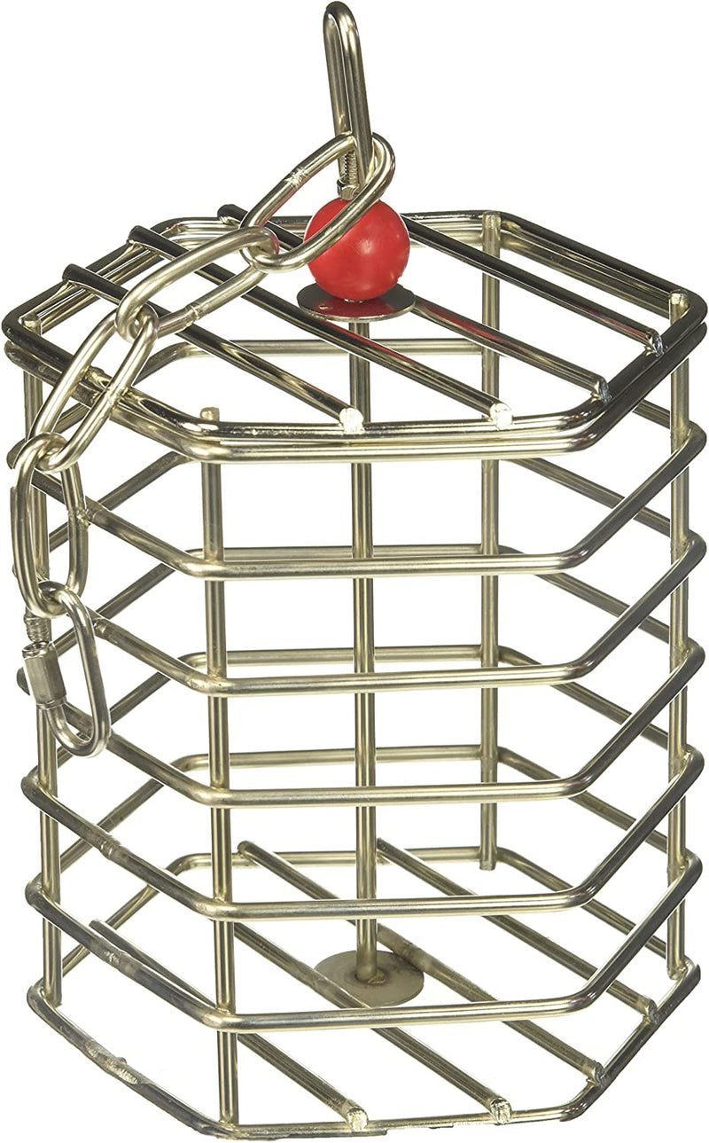 Stainless Steel Baffle Foraging Cage Parrot Toy LG-XL