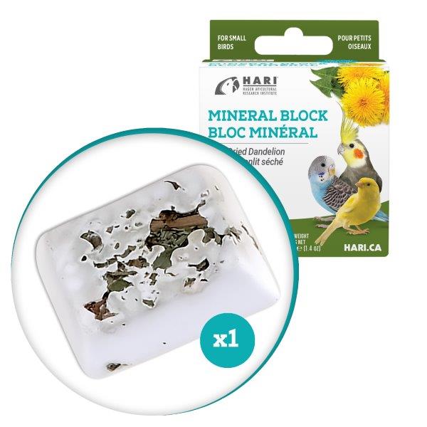 HARI Mineral Block for Small Birds - Dried Dandelion - 82198
