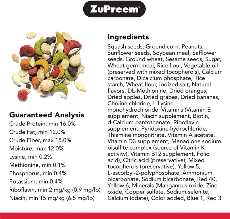 ZuPreem Sensible Seed Enrichment Mix for Large Parrot
