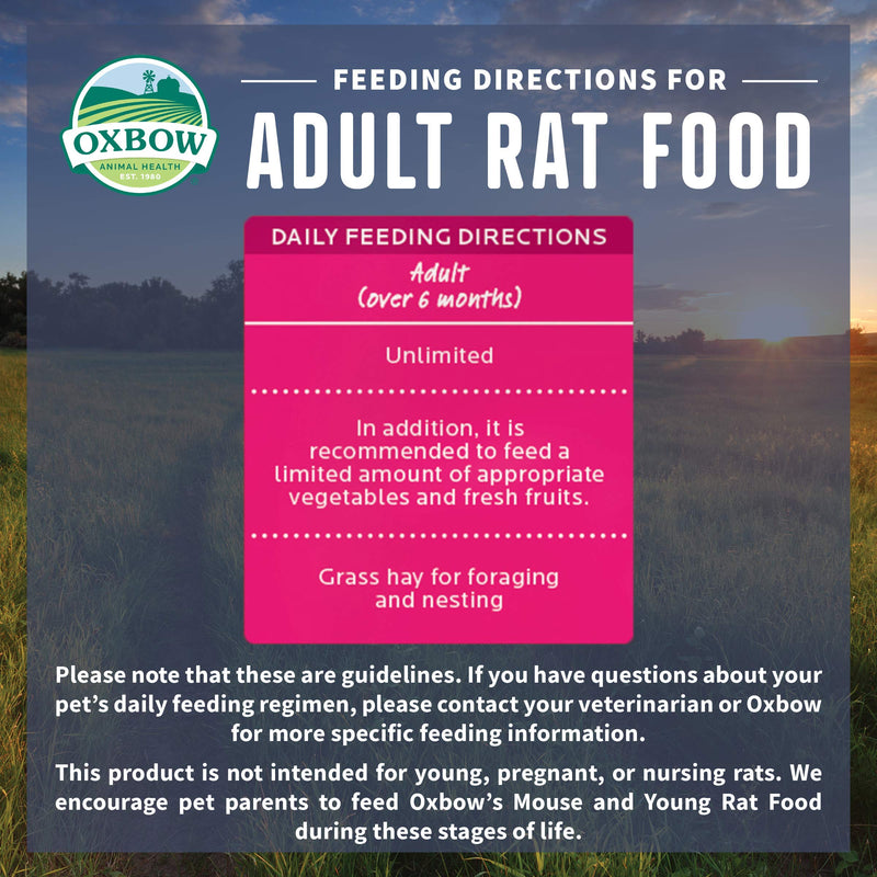 Oxbow Garden Select Adult Rat Food 2.5 lbs