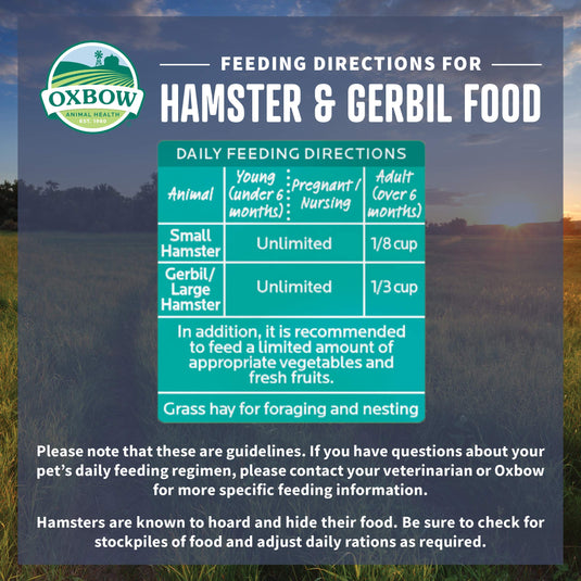 Oxbow Garden Select Hamster & Gerbil Food