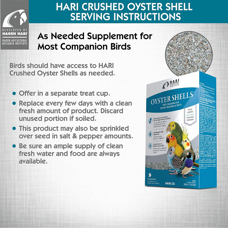 HARI Oyster Shells Finely Crushed Soluble Grit - B2460
