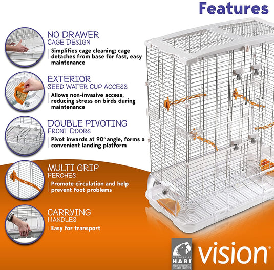 Hagen Vision Bird Cage Double Large - L12