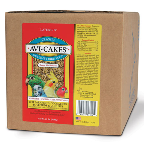 Lafeber's Classic Avi-Cakes for Small Birds - Exotic Wings and Pet Things