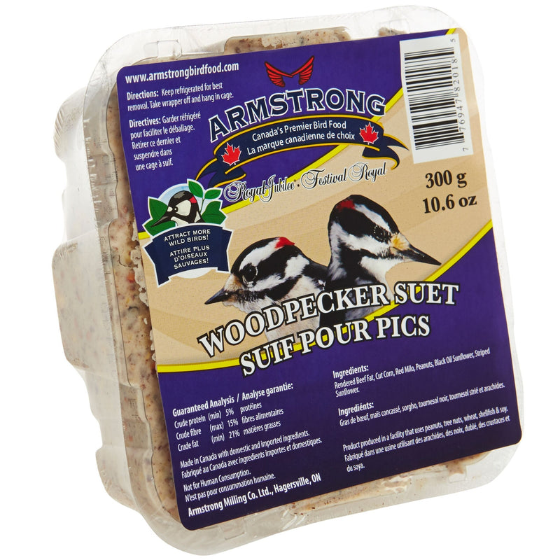 Armstrong Royal Jubilee Wood Pecker Suet 300 g - Exotic Wings and Pet Things
