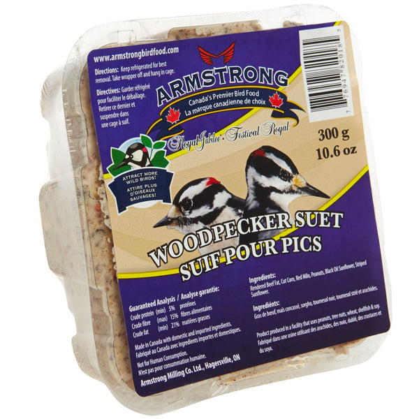 Armstrong Royal Jubilee Wood Pecker Suet 300 g - Exotic Wings and Pet Things
