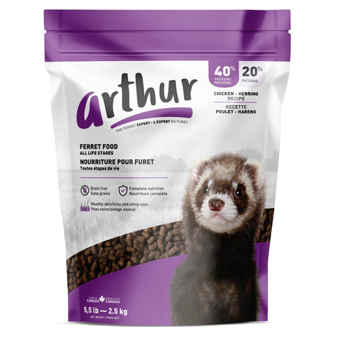 Arthur The Ferret Expert - Ferret Food for All Life Stages Complete Nutrition 🍁