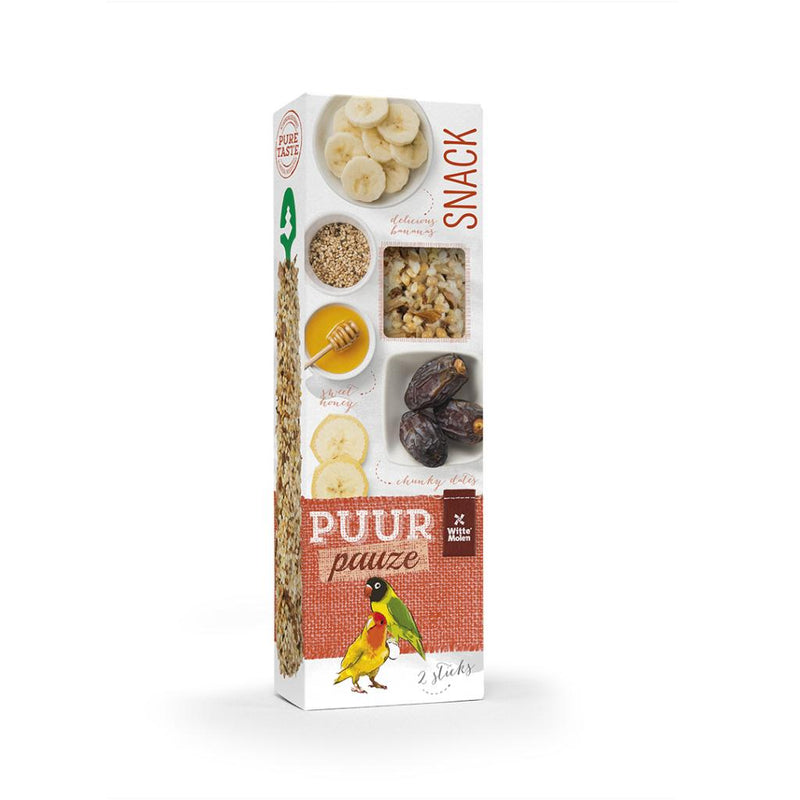 Witte Molen Puur Pauze Seed Sticks for Lovebird Honey/Date 2 Sticks  EXP 4/2024