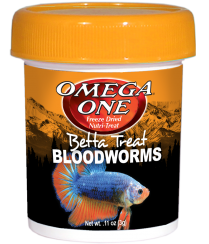Omega One Bloodworms Betta Treat 0.11oz/3g