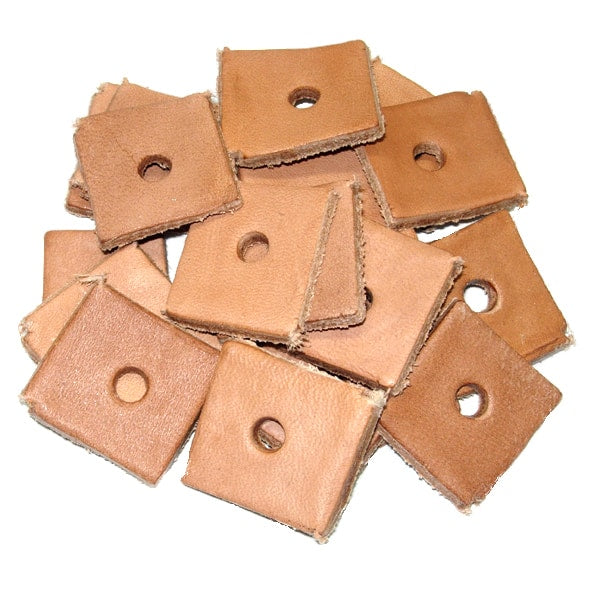 Zoo-Max Assorted Veggie Tanned Leather Various Toy Parts - Squares