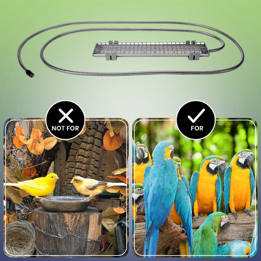 EZ PetLight with ChewGuard Full Spectrum LED For Hook Billed Birds - 18" / 24"
