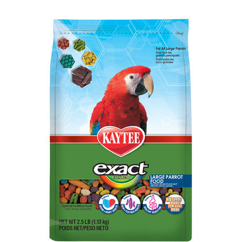 Kaytee Exact Parrot Rainbow Large Parrot Macaw, Cockatoo Pellets
