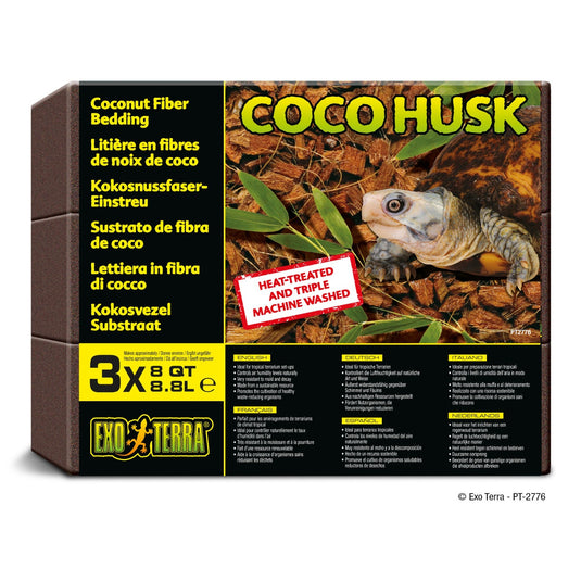 Reptile Coco Husk Bricks Terrarium Substrate