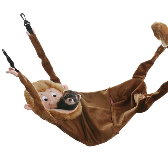 Marshall Hangin' Monkey Hammock w Clips for Ferrets - Exotic Wings and Pet Things