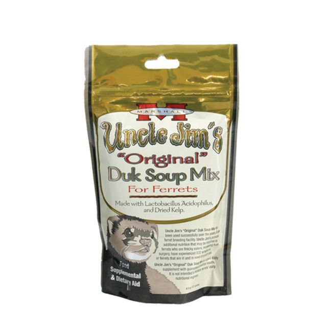 Marshall Uncle Jim's Original Duk Soup Mix for Ferrets 4.5 oz - Exotic Wings and Pet Things