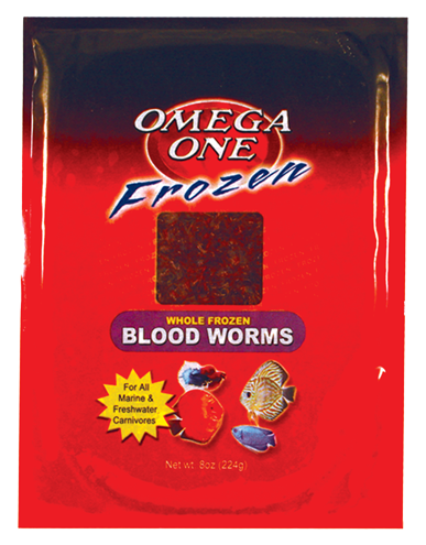 Frozen Bloodworms Flat Pack for Tropical Fish
