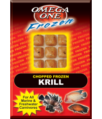 Chopped Frozen Krill Cube Pack 3.5 oz for Tropical fish