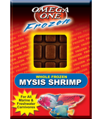 Frozen Mysis Shrimp Cube Pack for Tropical Fish 3.5 oz