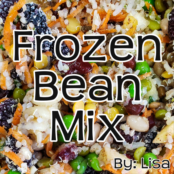 Exotic Wings Cooked Bean Mix 12 Pack Frozen for Parrot/Parakeet