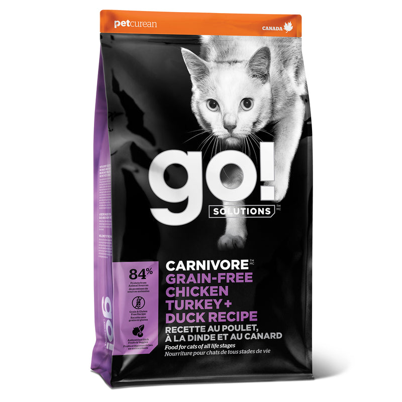 GO! Carnivore Grain Free Chicken, Turkey & Duck Cat Recipe 🍁

