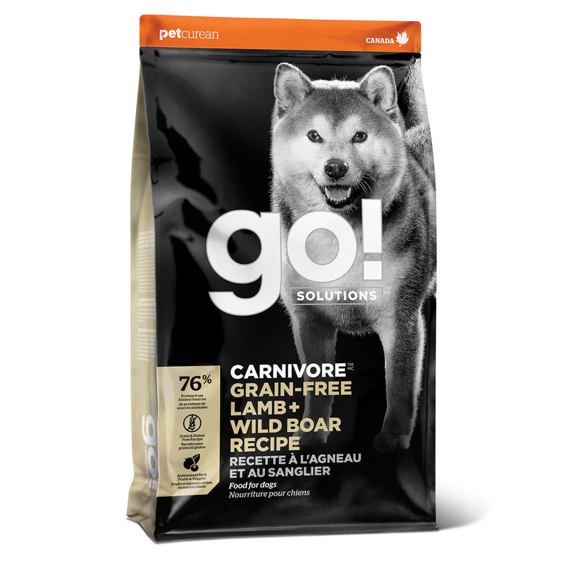 GO! Carnivore Grain Free Dog Food - Lamb & Wild Boar