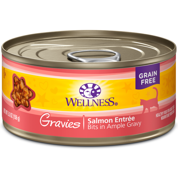 Wellness Complete Health Grain Free Gravies Salmon Dinner Wet Cat Food