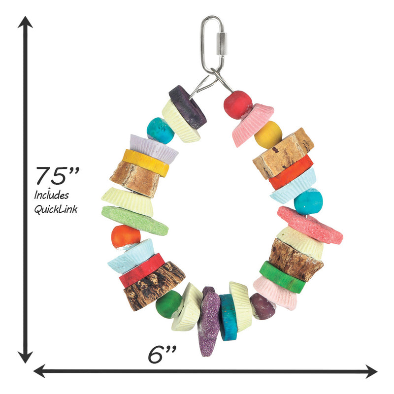 HARI Smart Play Enrichment Parrot Toy Cookie Ring - 81022
