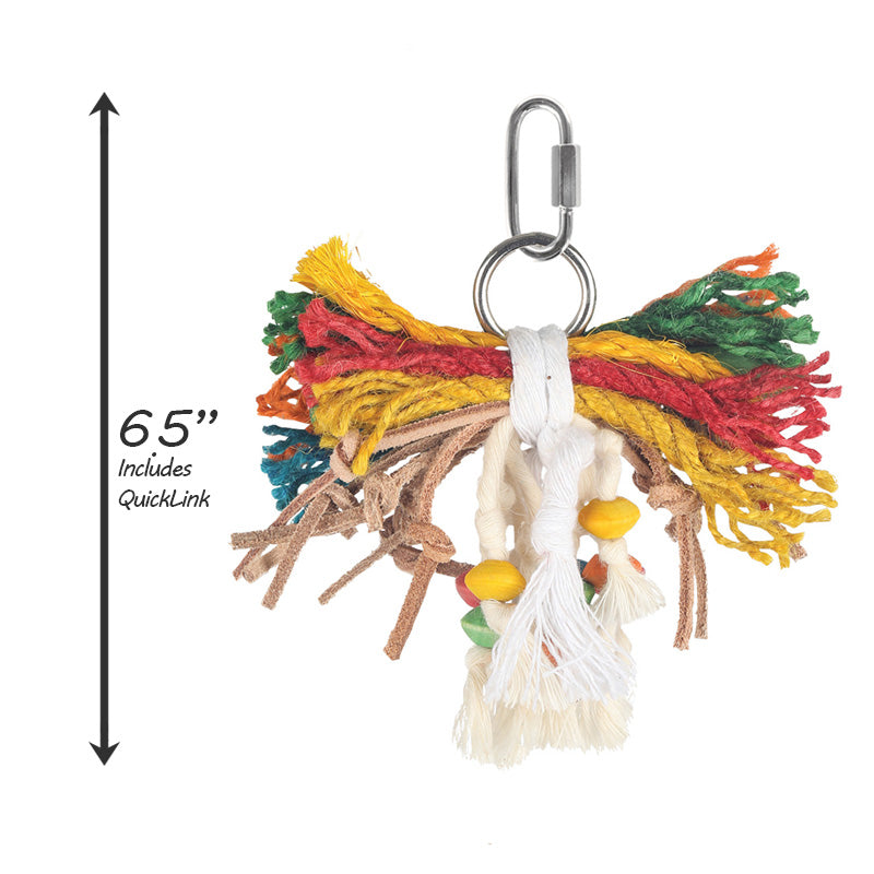 HARI Smart Play Enrichment Parrot Toy Leather Kabob - 81003
