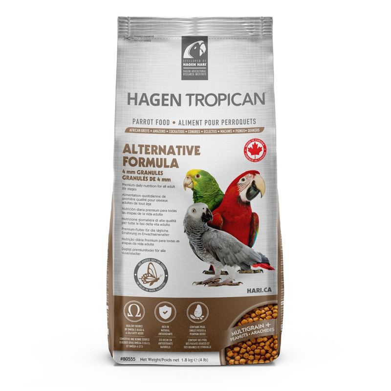 Hagen Tropican Alternative Formula 4mm Pellet - Soy Free Parrot Food